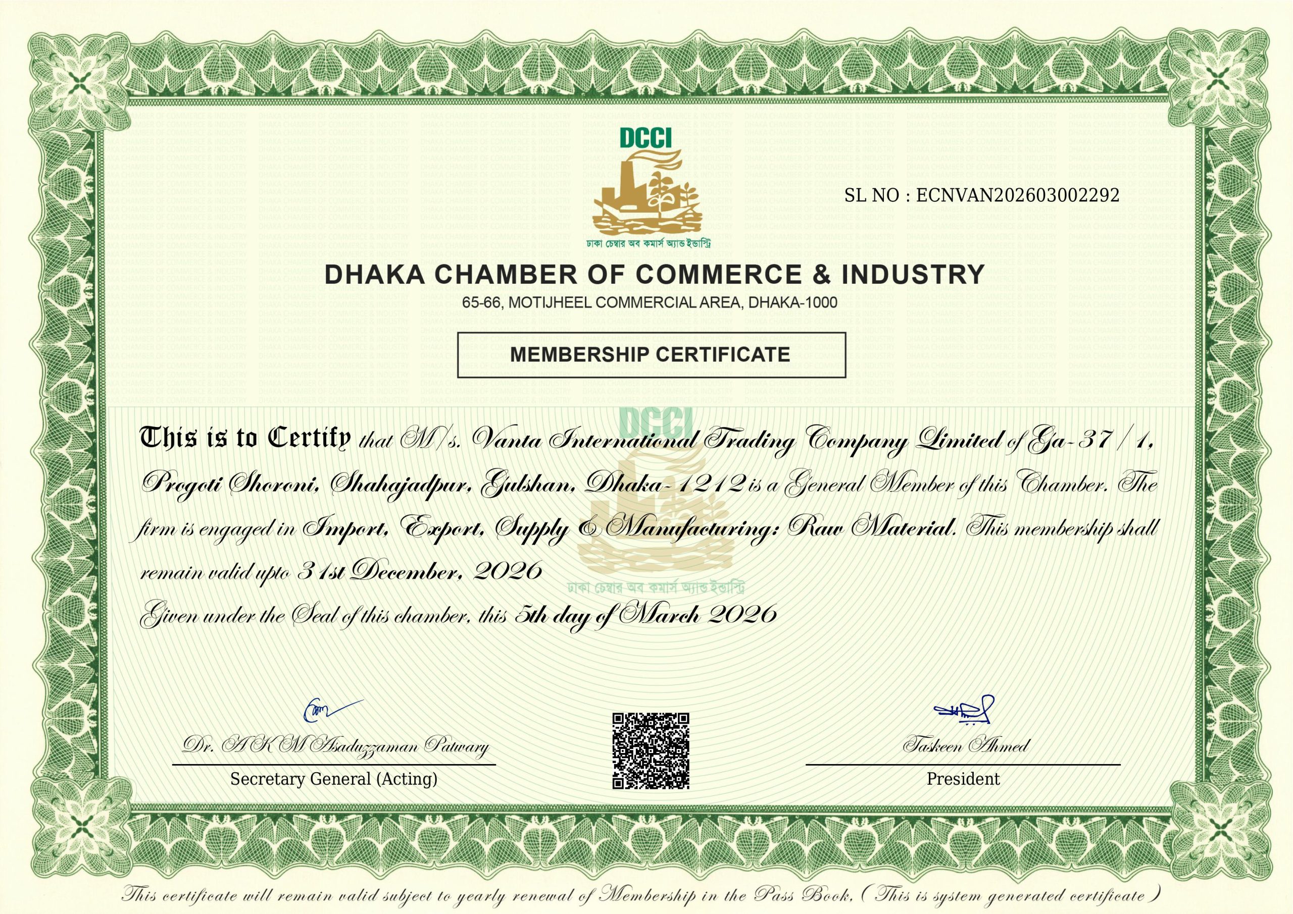 OHSAS 18001 Certificate